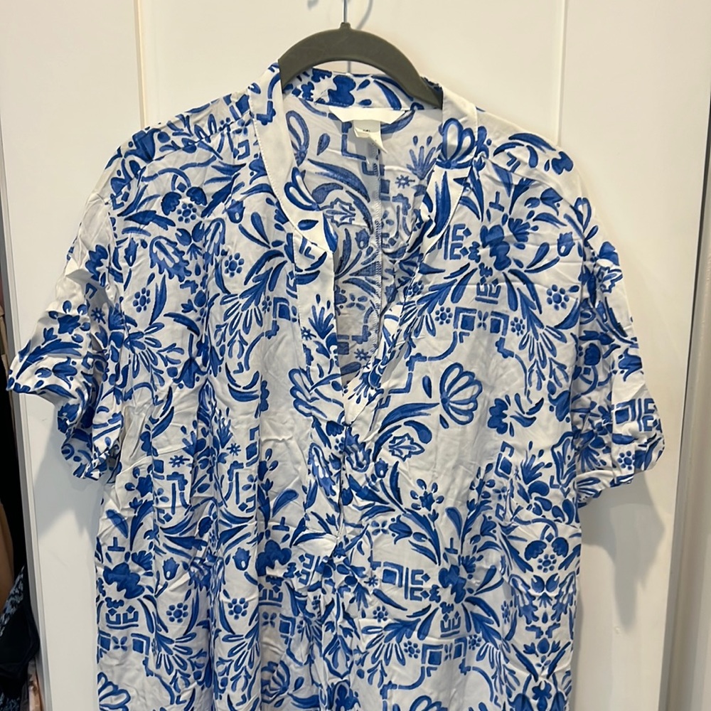 H&M kaftan cover up dress size large